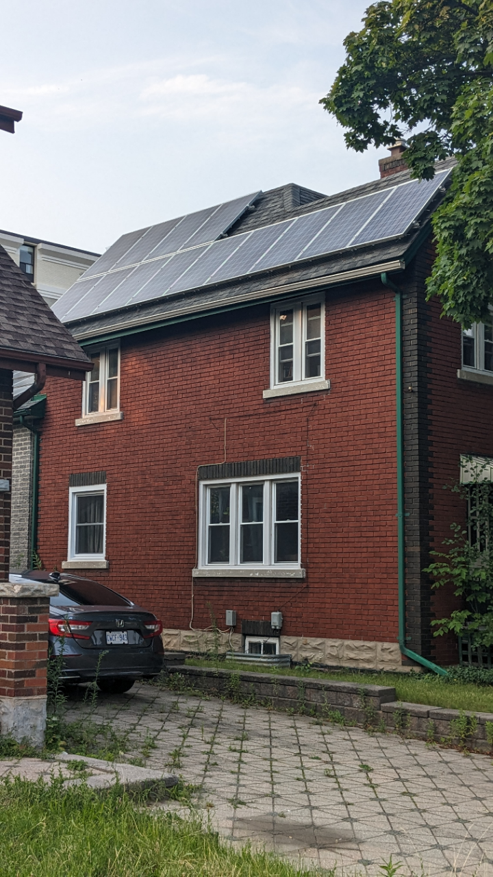 A Professionally installed solar installation