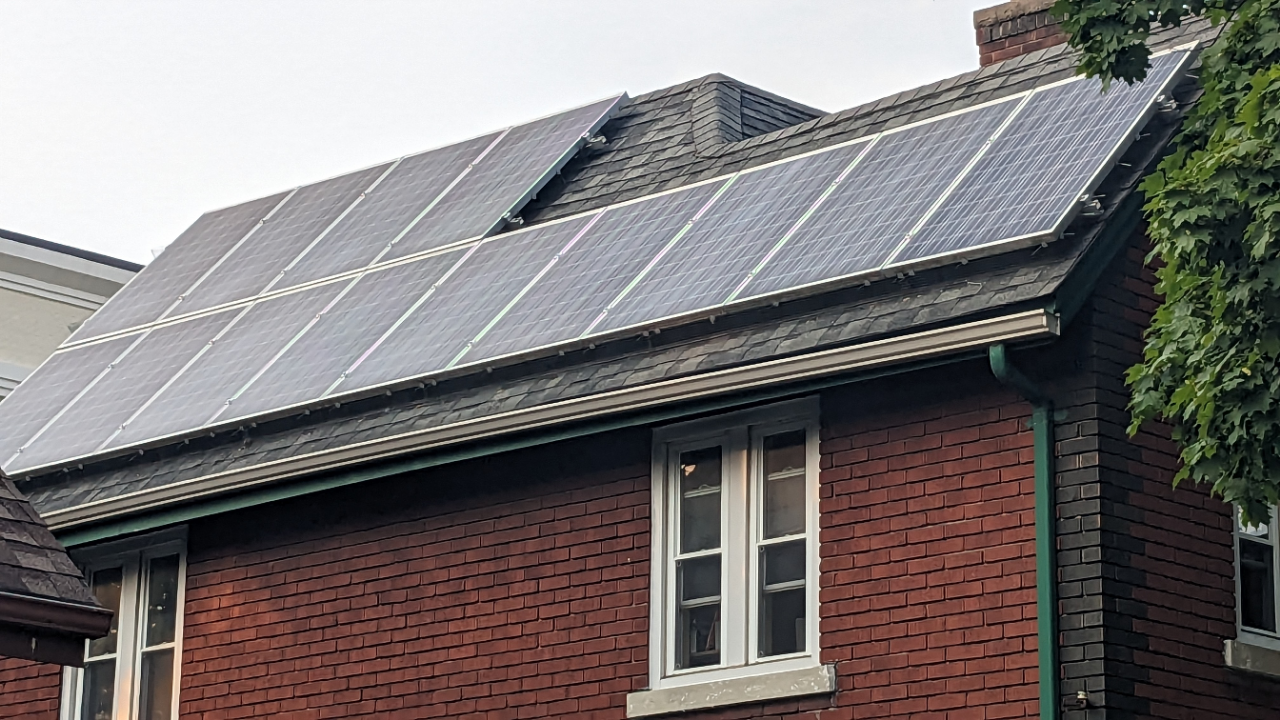 DIY Solar Panels on a Home